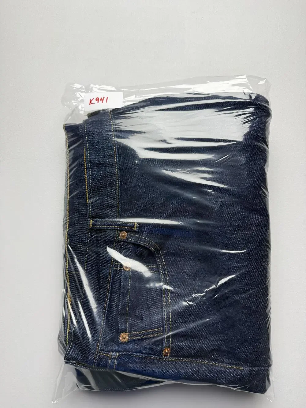 Levis 501 Jeans Mens 52x32 Blue Dark Wash Denim Classic Straight Big Tall Casual